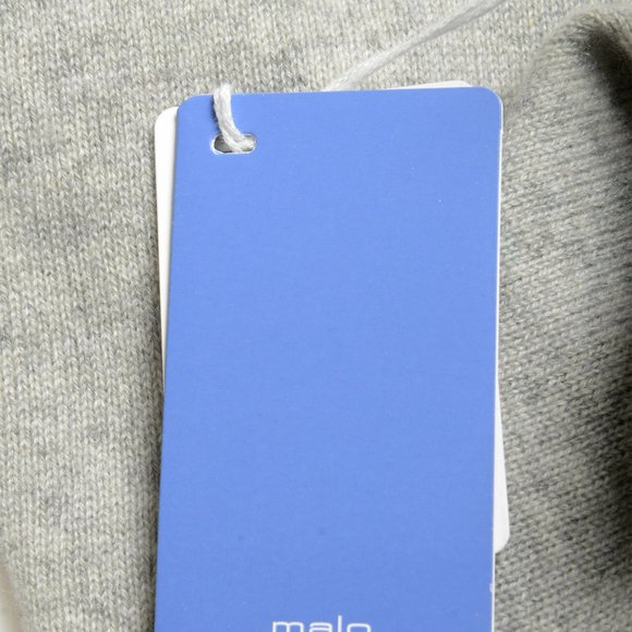 Malo Optimum Men's Gray 100% Cashmere Turtleneck Pullover Sweater - Picture 6 of 6